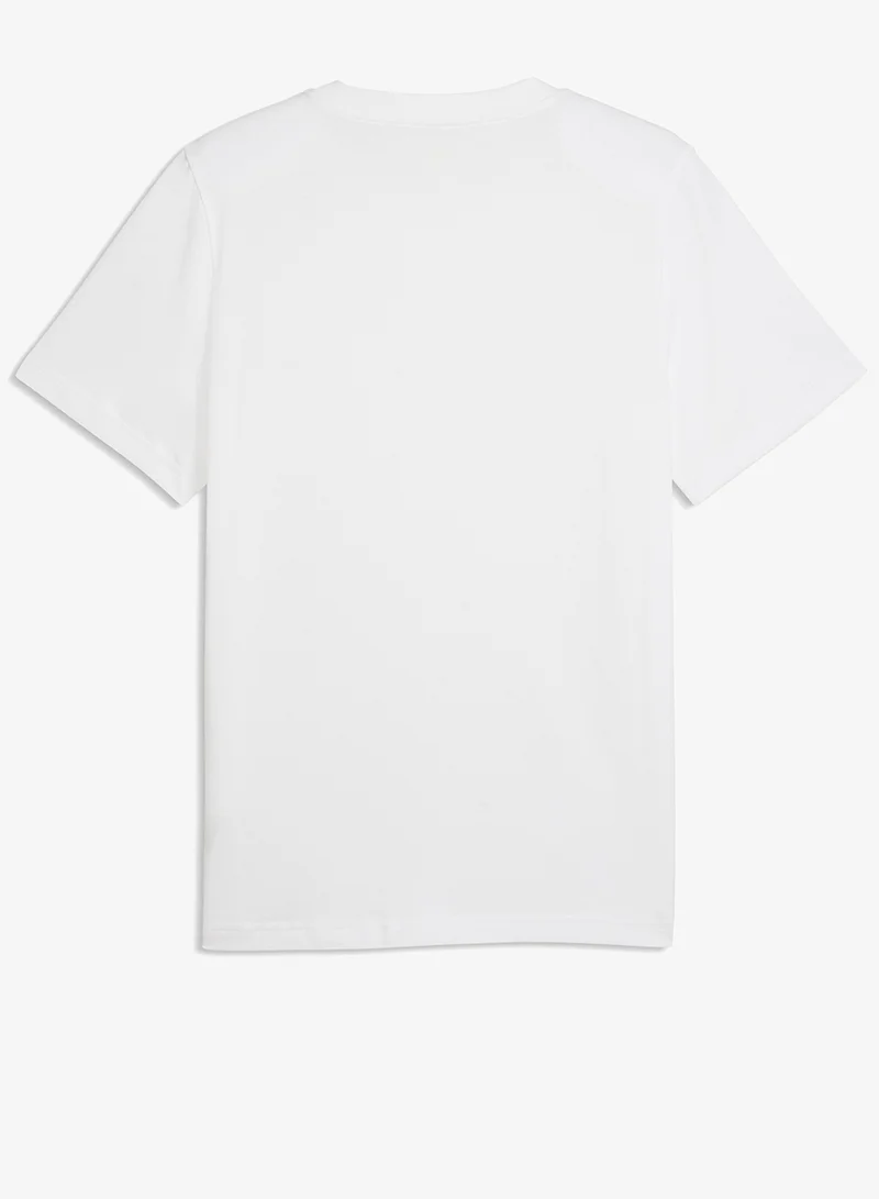Puma PUMA White Essential Graphic Pocket T-Shirt for Men | Best Price UAE